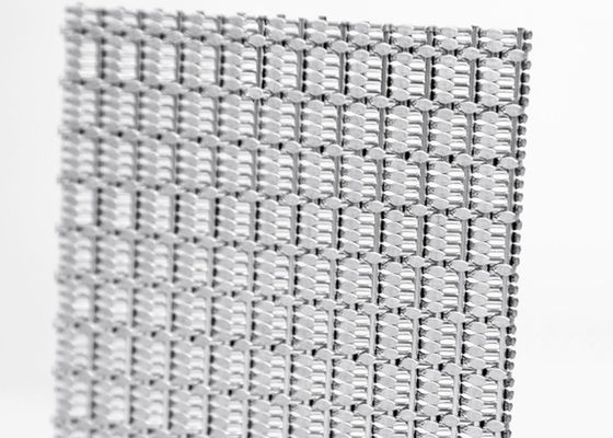 PVDF Woven Wire Mesh Panel Cladding Enclosures Tahan Cuaca Tahan Lama