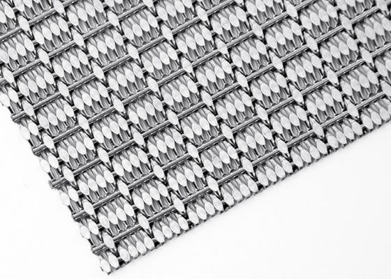 PVDF Woven Wire Mesh Panel Cladding Enclosures Tahan Cuaca Tahan Lama