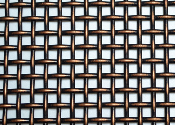 150cm SS304L Dekoratif Wire Mesh Grilles ISO9001 Bronze Metal Mesh