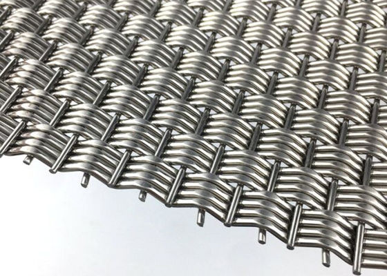 Panel Wire Mesh Anyaman Arsitektur Kaku Stainless Steel Eco 4.9mm Tebal