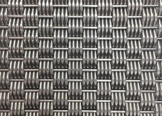 Panel Wire Mesh Anyaman Arsitektur Kaku Stainless Steel Eco 4.9mm Tebal