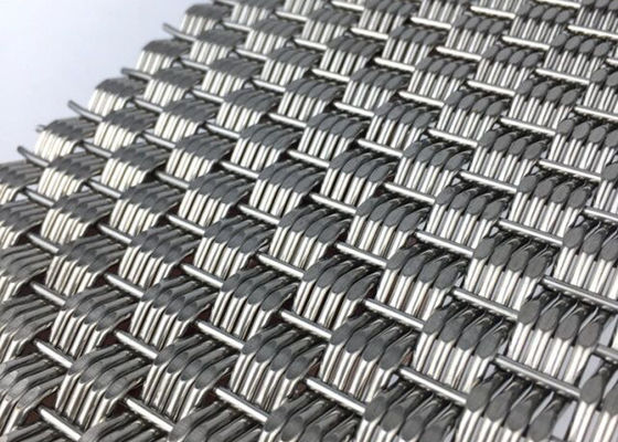 Panel Wire Mesh Anyaman Arsitektur Kaku Stainless Steel Eco 4.9mm Tebal