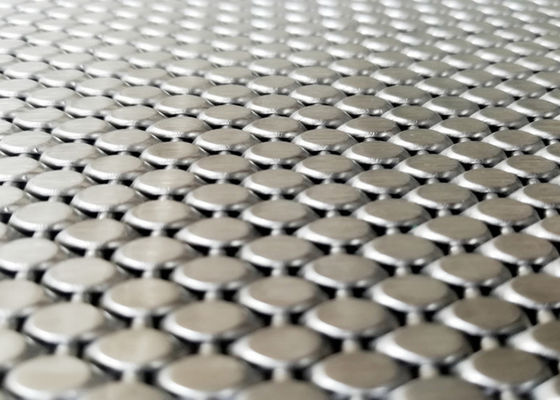 316L Stainless Steel Metal Mesh Cladding Kekuatan Tarik Tinggi 4.5m 5.5m Panjang