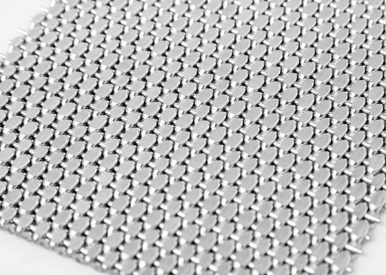 OEM 1.5mm Dekoratif Metal Mesh Screen 15ft Steel Wire Fabric Facade Architecture