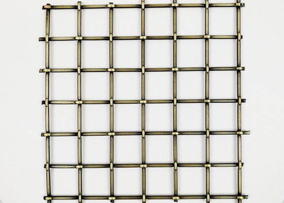 5.5mm Dekoratif Kuningan Kisi-kisi Tahan Karat Logam Wire Mesh Railing Tangga