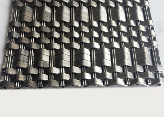 SS316 Deco Metal Architectural Woven Wire Mesh Panels Diameter Warp 1,5 X 2mm