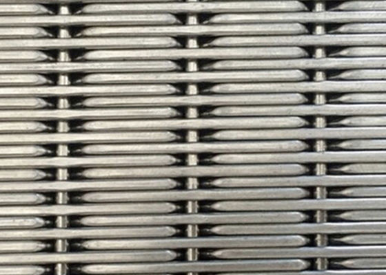 SUS 304 Stainless Steel Woven Wire Mesh Panel 2mm Dia 17.5mm Warp Pitch