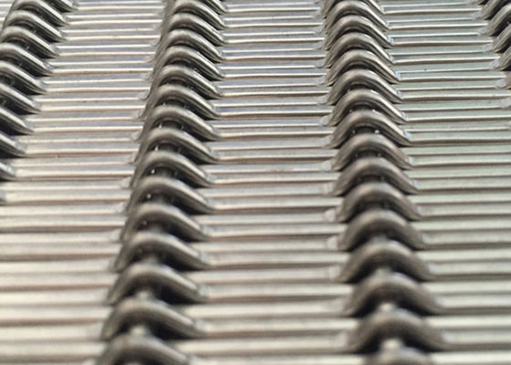 SUS 304 Stainless Steel Woven Wire Mesh Panel 2mm Dia 17.5mm Warp Pitch