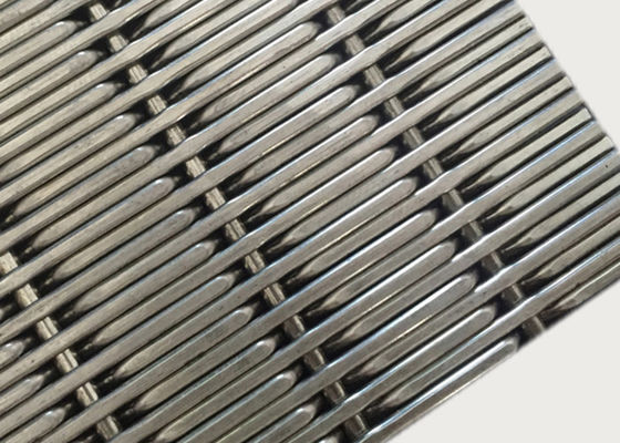 SUS 304 Stainless Steel Woven Wire Mesh Panel 2mm Dia 17.5mm Warp Pitch