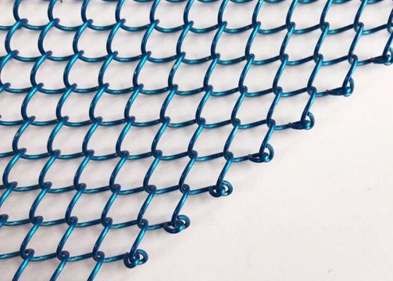 26ft Blue Metal Coil Drapery Eco Perapian Layar Tirai Penyemprotan Lukisan