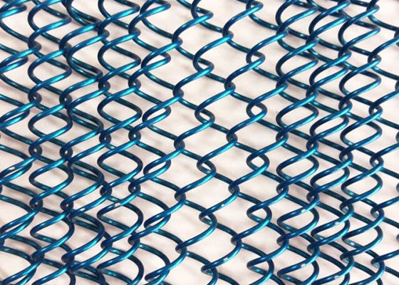 26ft Blue Metal Coil Drapery Eco Perapian Layar Tirai Penyemprotan Lukisan