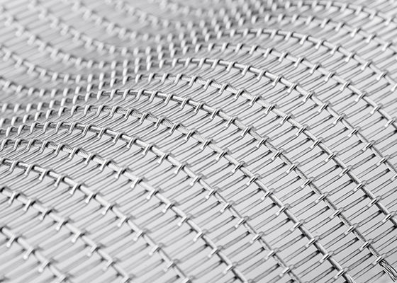 120m Building Kerai Fleksibel Metal Mesh Antacid Permukaan Halus