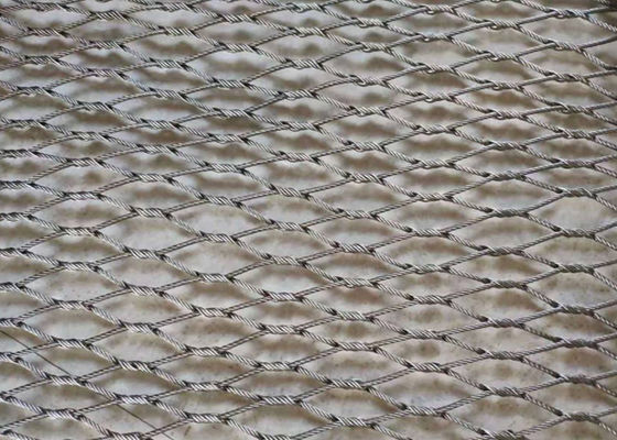 50x50mm Antirust Flexible Wire Mesh 1.6mm Dia Braided Wire Mesh Bird Screen
