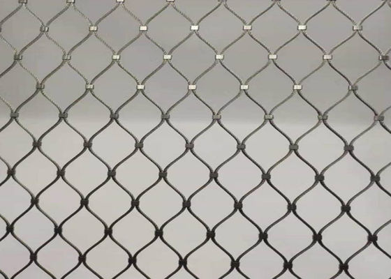 8m Antiwear Diamond Woven Wire Mesh OEM Dengan Ribbon Buckle