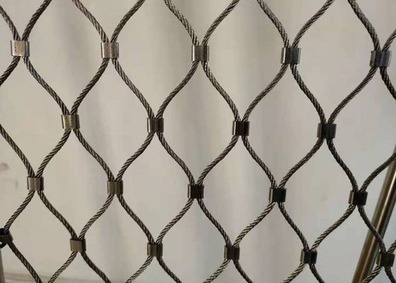 8m Antiwear Diamond Woven Wire Mesh OEM Dengan Ribbon Buckle