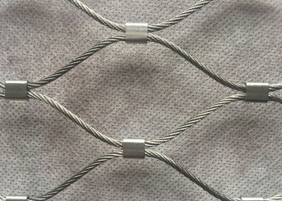 8m Antiwear Diamond Woven Wire Mesh OEM Dengan Ribbon Buckle