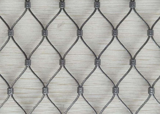 Tali Kawat Baja Stainless Jalinan Jala 210x210mm 7x19 Struktur Kabel