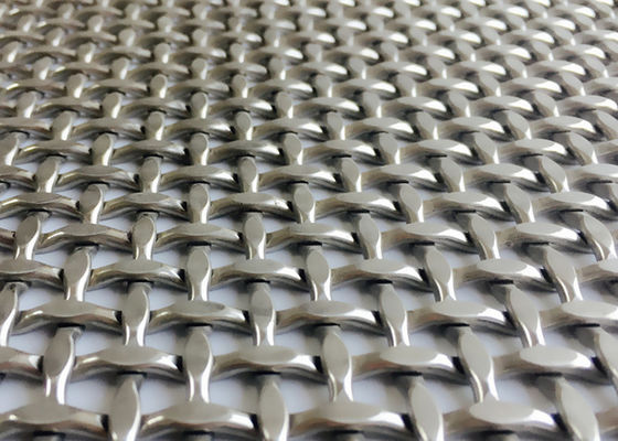 Art Signage Fine 8m X4m Arsitektur Tenunan Wire Mesh 316 Stainless Steel