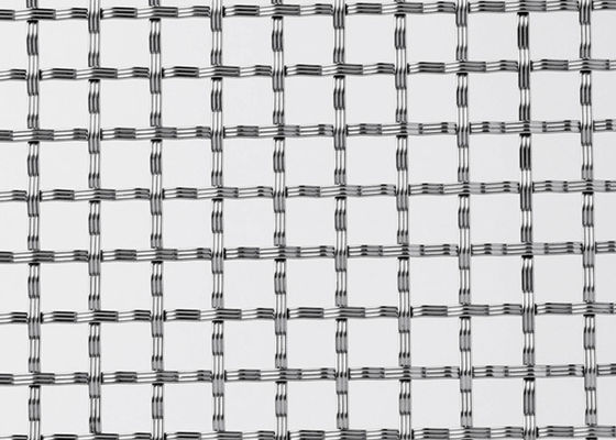 Railing 3m X 1.5m Arsitektur Woven Wire Mesh 304 Stainless Steel
