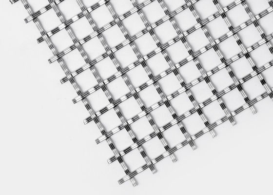 Railing 3m X 1.5m Arsitektur Woven Wire Mesh 304 Stainless Steel