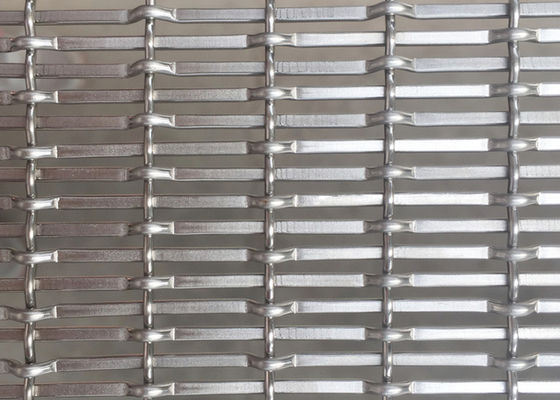 3mm Tebal Stainless Steel Arsitektur Mesh Woven Wire Pembagi Ruang Layar