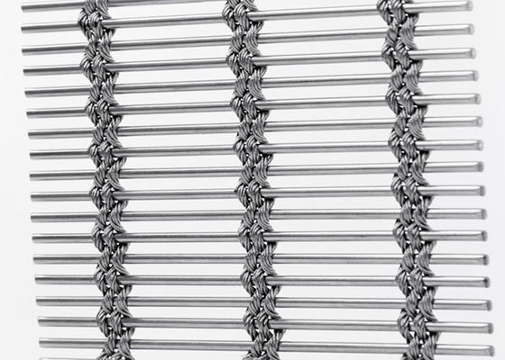 Fleksibel Cladding Facade Metal Architectural Mesh 7mm Tebal Warna Alami