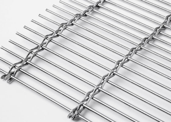 Woven Faced Metal 120m X 6m Stainless Steel Arsitektur Mesh Dekorasi Interior