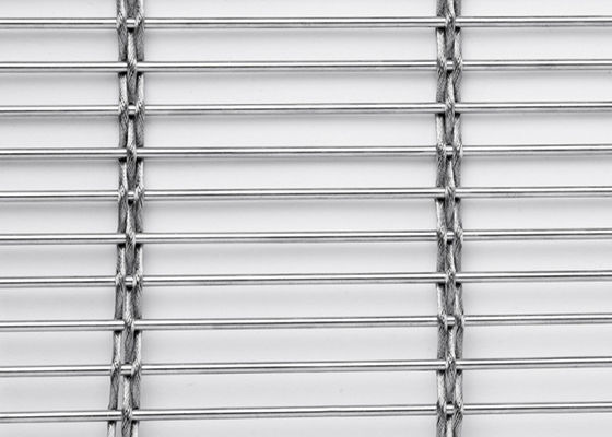 Woven Faced Metal 120m X 6m Stainless Steel Arsitektur Mesh Dekorasi Interior