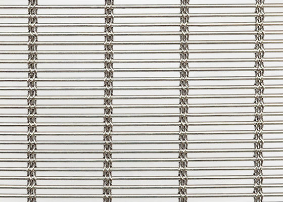 Woven MetalFabric Cladding 3.5mm Arsitektur Tirai Mesh Logam