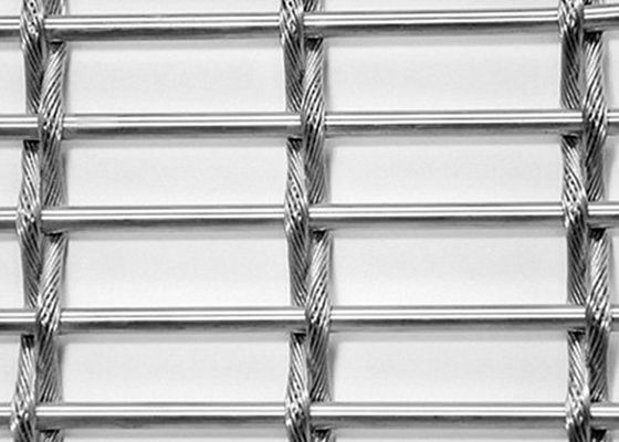 Blind Elegance Metal Divider Dekoratif Woven Wire Mesh Arsitektur Berkerut
