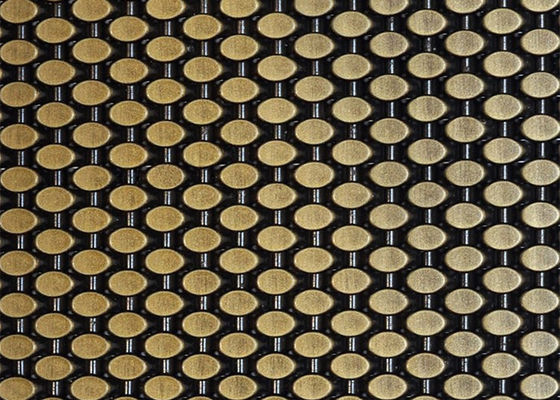 Panel Dekoratif Wire Mesh Stainless Steel Arsitektur Kaku Untuk Fasad Bangunan