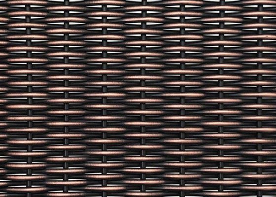 Antik 6mm Arsitektur Tenunan Logam Mesh Tembaga Ss Dekoratif Untuk Penutup Dinding