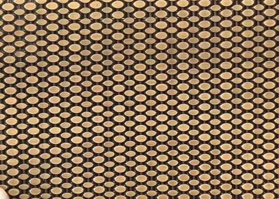 SS304 Arsitektur Tenunan Wire Mesh Kuningan Antik Dekoratif Jaring Untuk Cladding