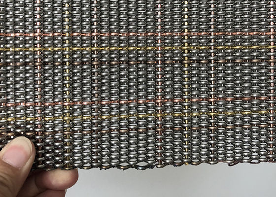 Crimped Architectural Metal Mesh Stainless Steel Untuk Penutup Dinding