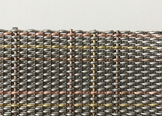 Crimped Architectural Metal Mesh Stainless Steel Untuk Penutup Dinding
