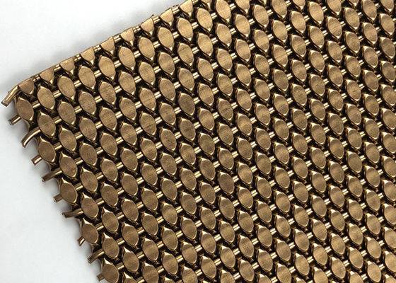Stainless Steel Woven 3.2mm Arsitektur Metal Mesh Untuk Bangunan Cladding