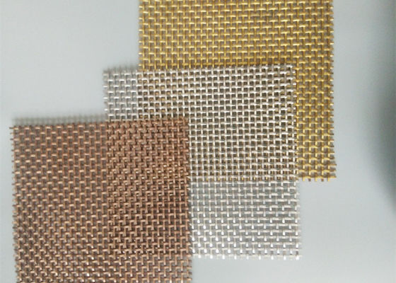 Panel Logam Tenun 3.2mm Stainless Steel Crimped Mesh Untuk Pintu Kabinet