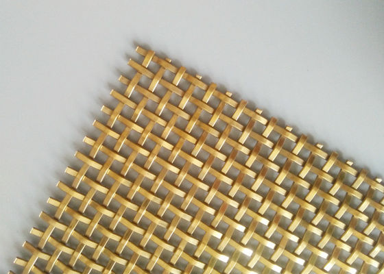 Panel Logam Tenun 3.2mm Stainless Steel Crimped Mesh Untuk Pintu Kabinet