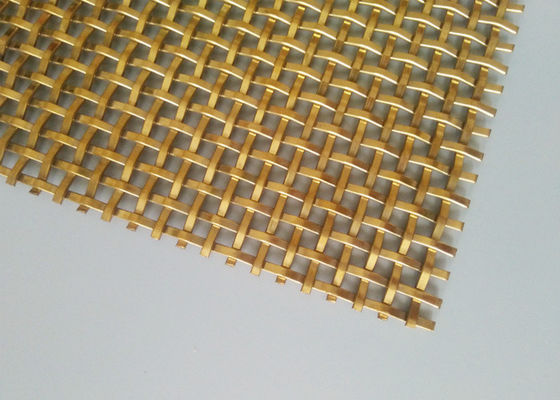 Panel Logam Tenun 3.2mm Stainless Steel Crimped Mesh Untuk Pintu Kabinet