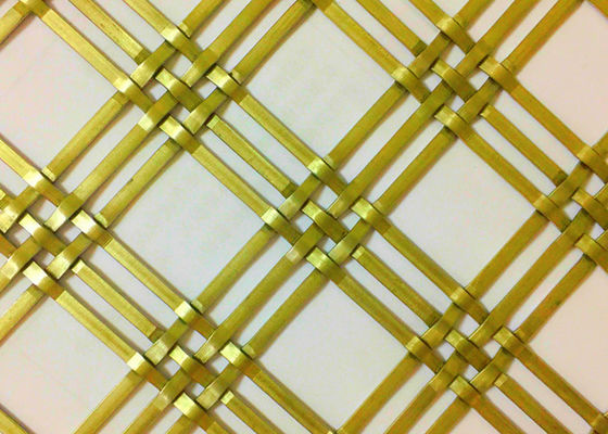 Cat Datar Dekoratif Woven Wire Mesh Stainless Steel 3.0m X 1.5m
