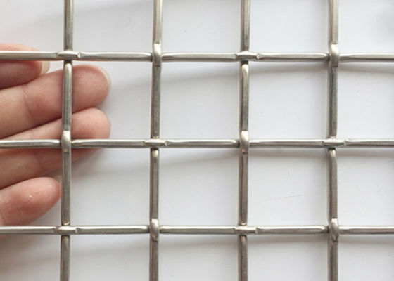 Dekorasi Tenunan 321 Stainless Steel Crimped Mesh Untuk Gerbang Dan Jendela