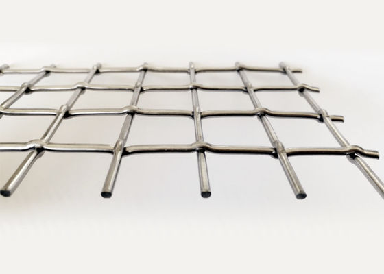 Dekorasi Tenunan 321 Stainless Steel Crimped Mesh Untuk Gerbang Dan Jendela
