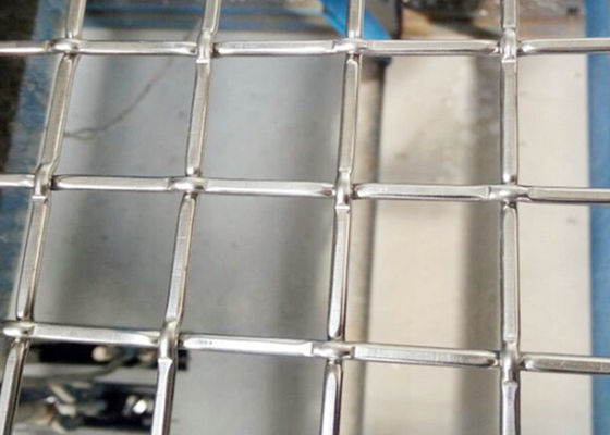 Dekorasi Tenunan 321 Stainless Steel Crimped Mesh Untuk Gerbang Dan Jendela