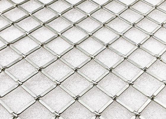 Ss Warna Alami Woven Crimped Wire Mesh Metal Screen Untuk Pintu Kabinet