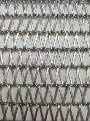 Baja tahan karat 304 Spiral Wire Cloth Mesh Untuk Aplikasi Ruang Interior