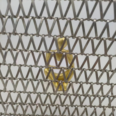Silver Spiral Woven Wire Mesh Diameter Ukuran 2mm-20mm