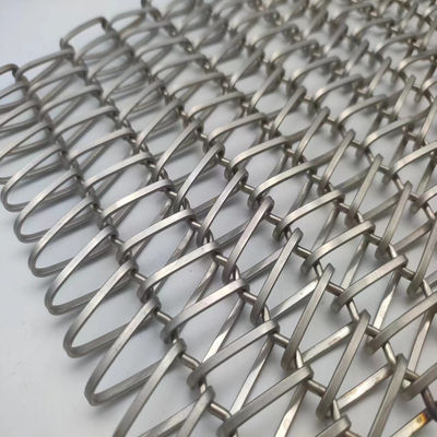 Serbaguna Spiral Wire Mesh Ketahanan Korosi 0.5m-2.0m Lebar