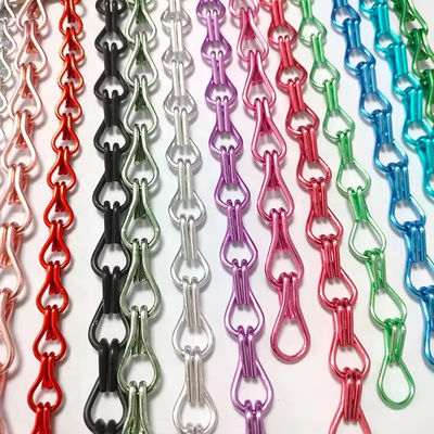 Aluminium Rantai Tirai Fly Screen Ketahanan Pintu Layar Ventilasi