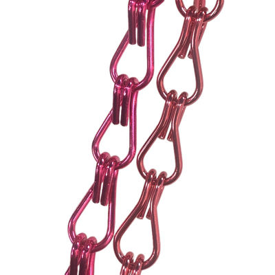 Aluminium 20mm Rantai Logam Tirai Fleksibel Hias Wire Mesh untuk Pembagian Ruang