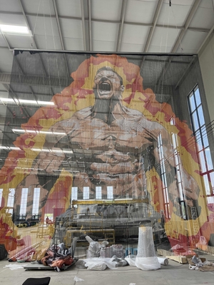 Tirai Rantai Aluminium Dekoratif Kreatif untuk Furnitur dan Instalasi Seni, Desain Mesh Logam yang Dapat Dikustomisasi yang Tahan Api